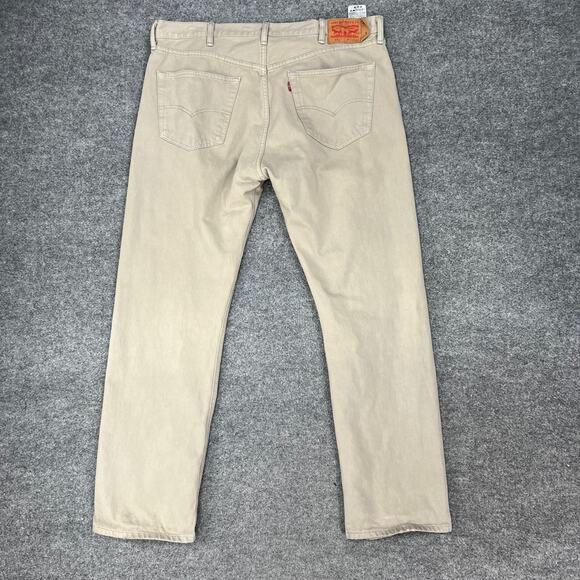 Levis 501XX Jean Mens 40 Sand Denim Mid Rise Button Fly Classic Straight 2012 - Picture 11 of 16